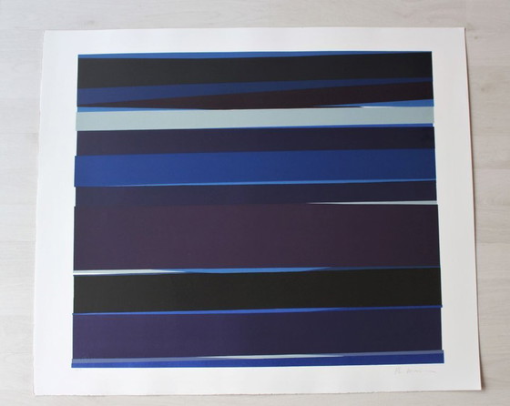 Image 1 of Philippe Morisson "Distanze" - serigrafia - edizione di 175 - firmata - (76 x 64 cm)