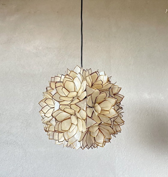 Image 1 of Vintage Capiz Hanglamp