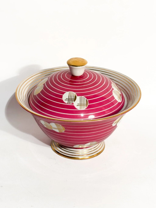 Potiche de porcelana pintada a mano estilo Art Déco de Arzberg, década de 1930. – decoratieve objecten (photo 2 of 12)