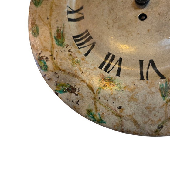 Image 1 of Horloge de cuisine ancienne peinte Japy, fin du 19ème siècle