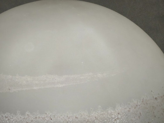 Lámpara de mesa de globo de cristal de Murano Space Age italiana de los años 70 – Lámparas de mesa, Metal (photo 6 of 9)