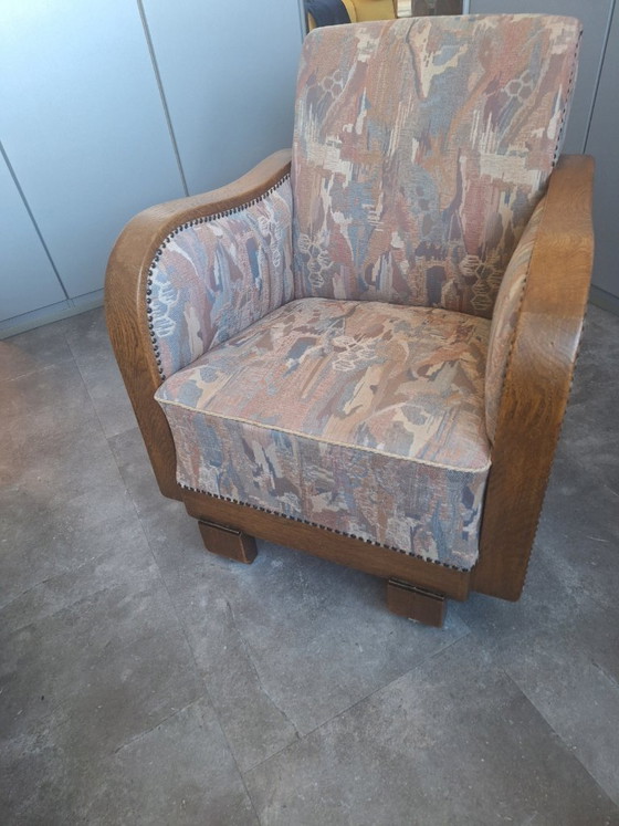 Unique Set (Ladies/Gentlemen) Club Armchairs – Wood (photo 4 of 10)