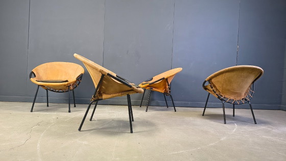 Image 1 of Vintage balloon chairs by Lush & co, 1960s - set of 4