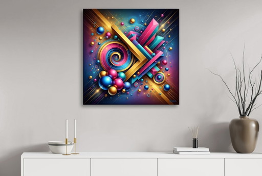 MikoArt-Liquid Gloss®-05/Series-80x80cm-0354