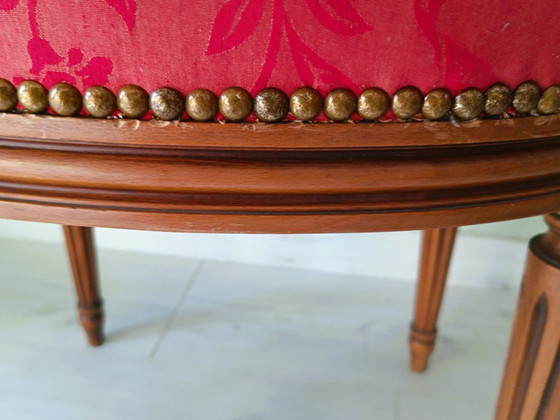 Image 1 of Panca in stile Luigi XVI in legno massello di ciliegio