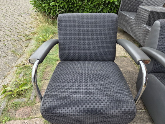 2x Leolux Scylla – Armchairs, Leather, Textile (photo 5 of 9)
