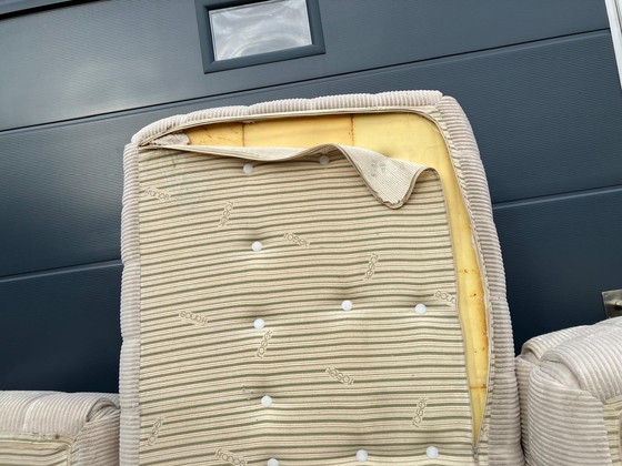 Image 1 of Ligne Roset Kashima 3 posti, 2x2 posti, 1 posto in velluto a coste beige 10/10