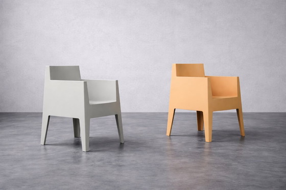 Image 1 of Vintage Mid-Century Italian Modern Atlantide Collection Toy Plastic Chairs by Philippe Starck for Driade, 1990, Set of 4