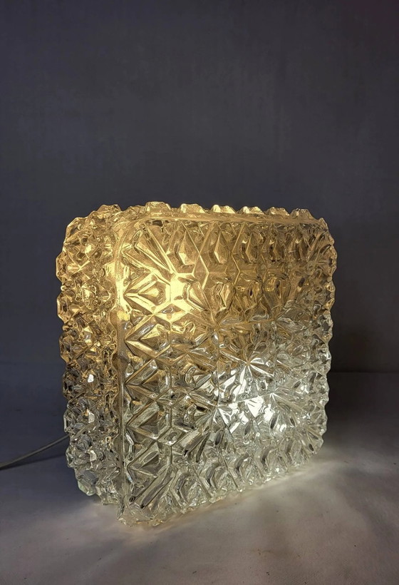 Plafoniera / Applique da parete Glashutte Limburg anni '60 – Glashütte Limburg, Plafoniere, Crystal, Ceramic (photo 11 of 12)