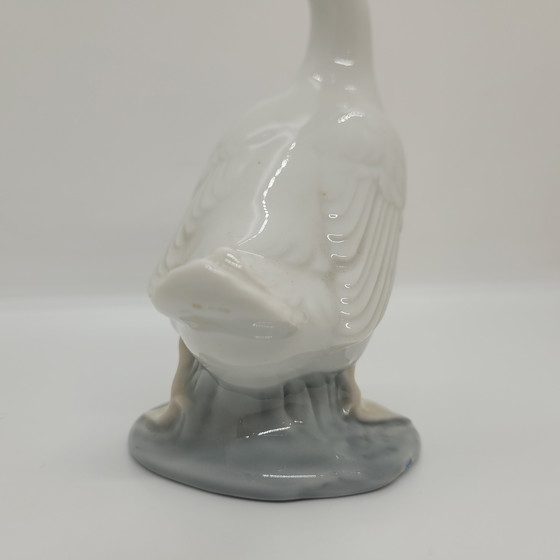 Image 1 of „Gans“-Figur, emailliertes Porzellan, Nao von Lladró, 20. Jahrhundert – Spanien