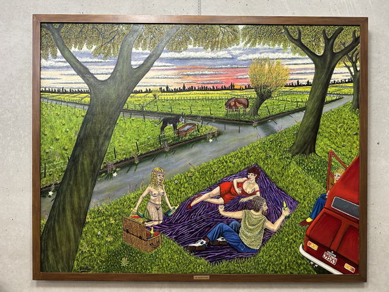 Image 1 of Edward Frederik Verhas (1929 - 2019) - The Last Summer (2012) - Oil on XL Canvas