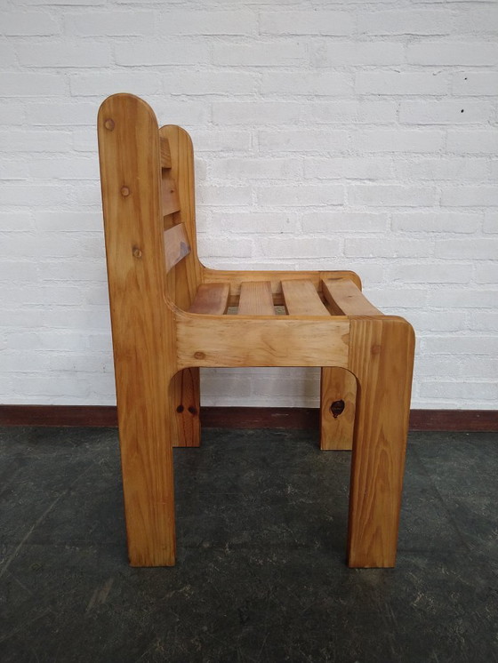 Image 1 of Sedia vintage in pino massiccio Ate van Apeldoorn