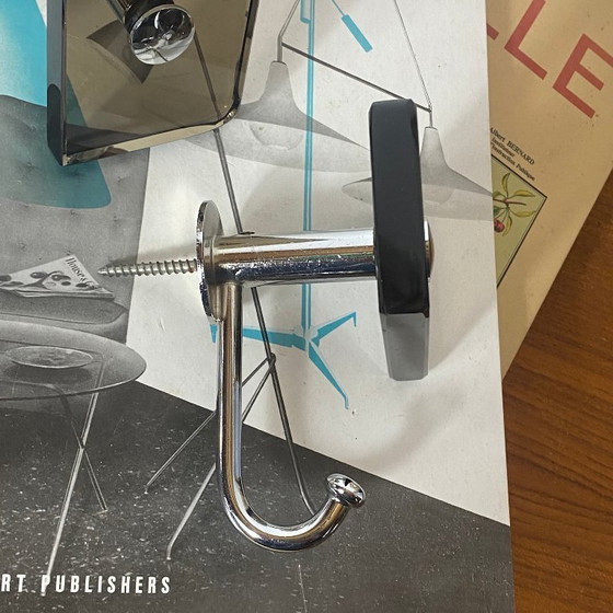 Set di 2 appendini vintage in vetro fumé marrone e acciaio inox Fontana Arte / Veca – Oggetti decorativi (photo 3 of 9)