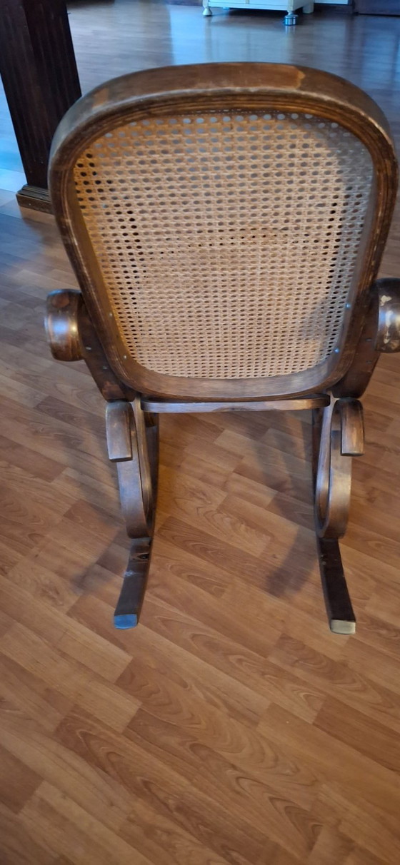 Image 1 of Sedia a dondolo Thonet