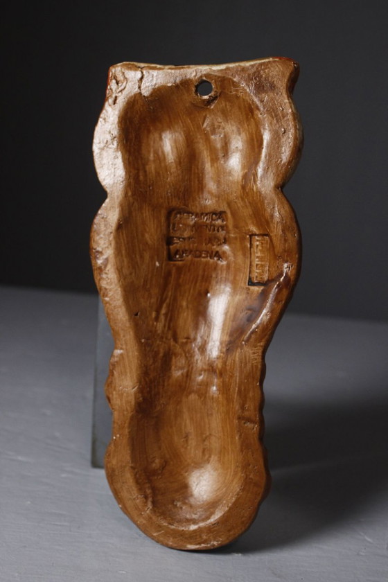 Ceramica Convento Jesus Maria de Aracena - Uilenwandplaat jaren 60 – Wanddecoratie, Mid Century Modern (photo 7 of 9)