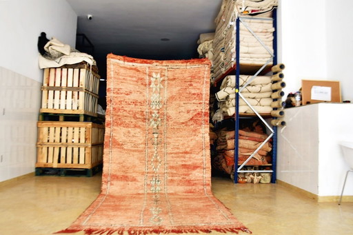 Blush Marokkanischer Boujaad Vintage Teppich - 340 x 150 cm