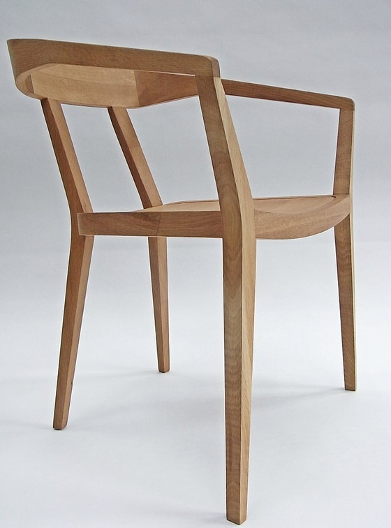 Image 1 of Giulio & Giulia, set di 2 sedie di Lambert Home, in rovere naturale, pezzi unici!!