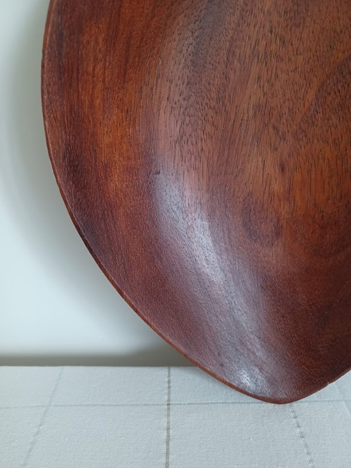 1950's Deense Teakhouten Schaal