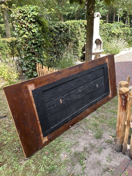 Alter spanischer Refektoriumstisch – Massivholz & Schmiedeeisen – 218 cm – Esstische, Iron, Wood (photo 8 of 9)