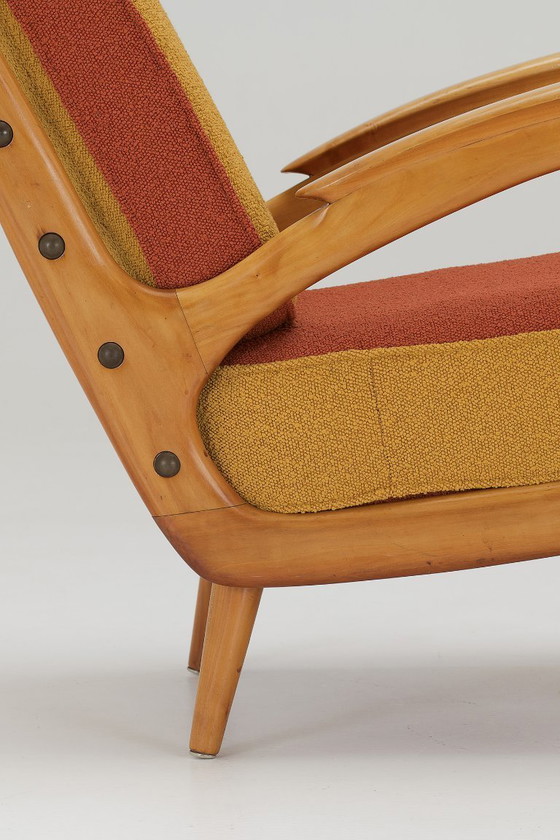 Image 1 of A pair of 1950s armchairs - B. Spuijs for 'De Ster' Gelderland