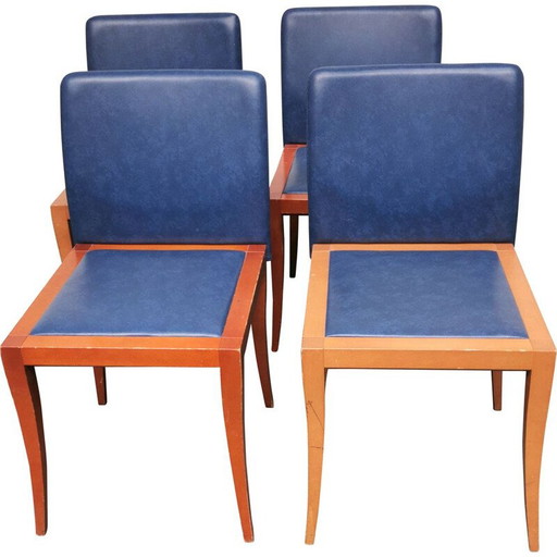 Vintage stoel in massief hout van Didier Gomez voor Ligne Roset