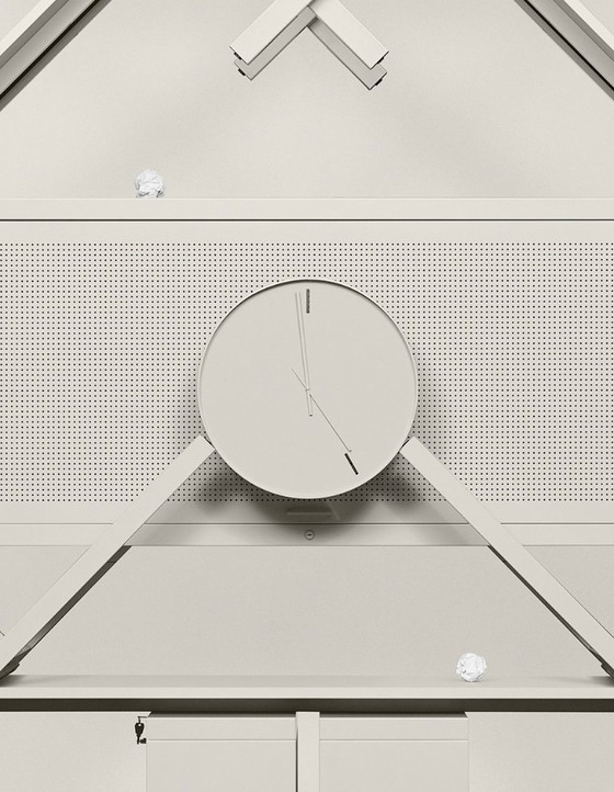 Image 1 of New Boring Clock in metal (Lensvelt / Beyond Space)