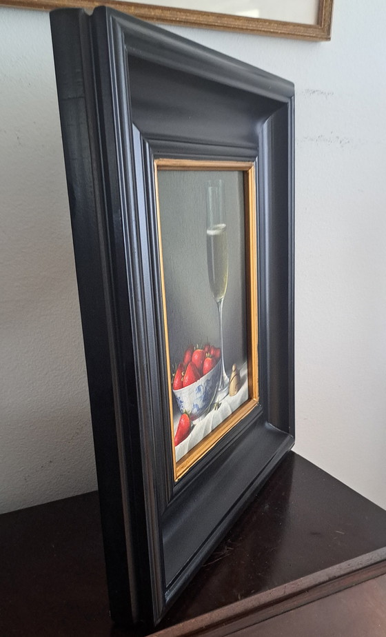 Image 1 of Still life with champagne and strawberries by Rob Ritchie