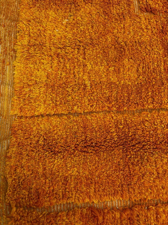Image 1 of Orange Moroccan wool rug 250x330 cm– Handmade geometric rug – Contemporary Berber carpet