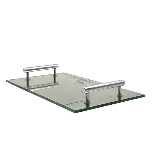 Modernist mirrored tray, France 1960