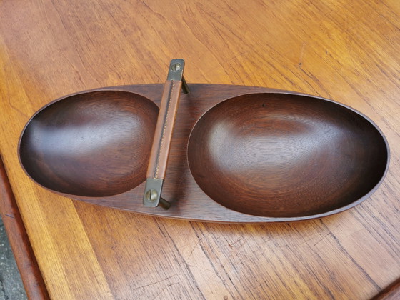 Image 1 of Originele vintage mid-century notenschaal (model 451) ontworpen door Carl Auböck 
