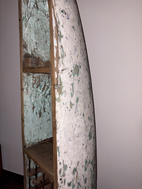 Image 1 of Portabottiglie a forma di barca, ricavato da una vera barca da pesca