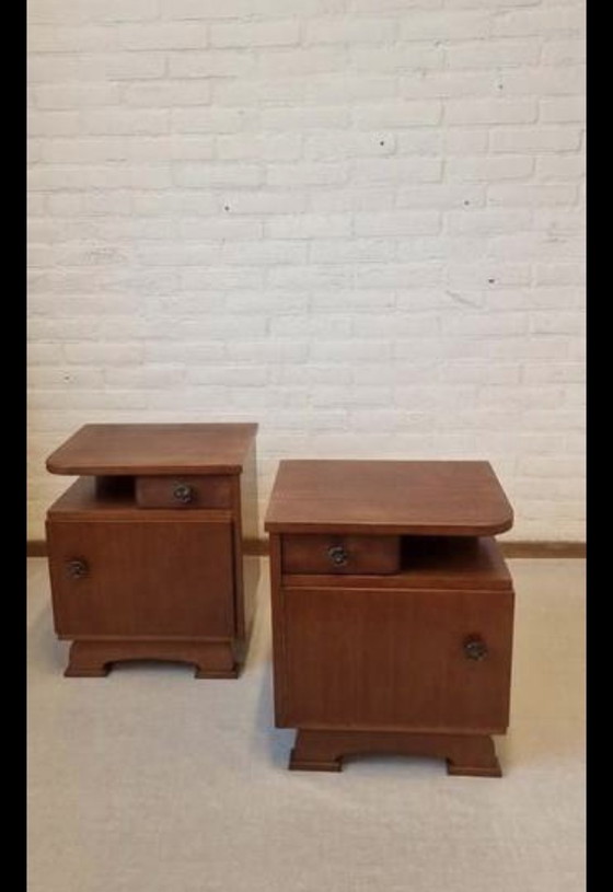 Image 1 of Nachtkastjes jaren 50