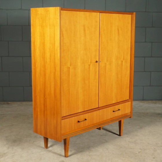 Image 1 of Credenza alta vintage lucida – noce – anni '60