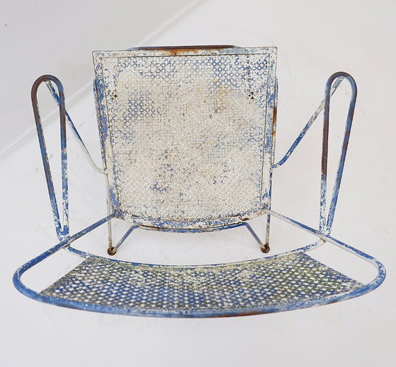 Image 1 of Poltrona vintage in metallo traforato degli anni '50