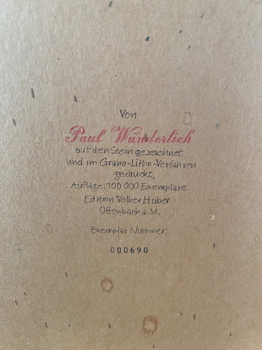 Lithografie (Paul Wunderlich) – lithos zeefdrukken, Other (photo 2 of 5)