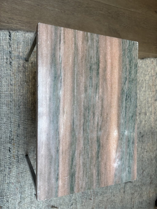 Vintage Set of 3 Marble Nesting Tables Pink Marble – bijzettafels (photo 2 of 5)