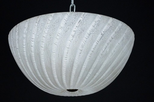 Barbini Murano Glass Ceiling Lamp, Italy 1980s
