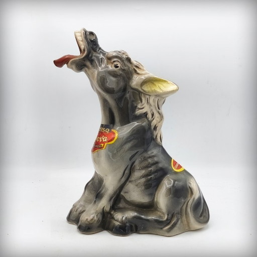 Zoomorphe Eselflasche aus Keramik von Casa Nuova Boccaccio, Italien, 1960er Jahre