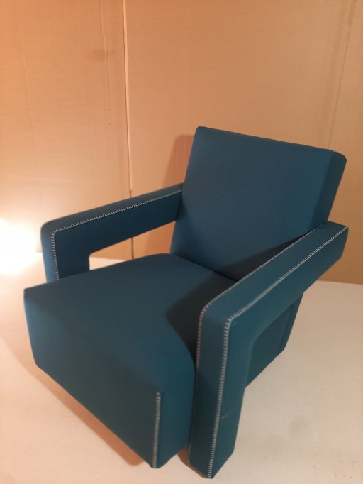 CASSINA Poltrona 637 UTRECHT  (NUOVA MAI USATA) in LANA 13L OTTANIO con Cuciture in filo Naturale a punta Cavallo