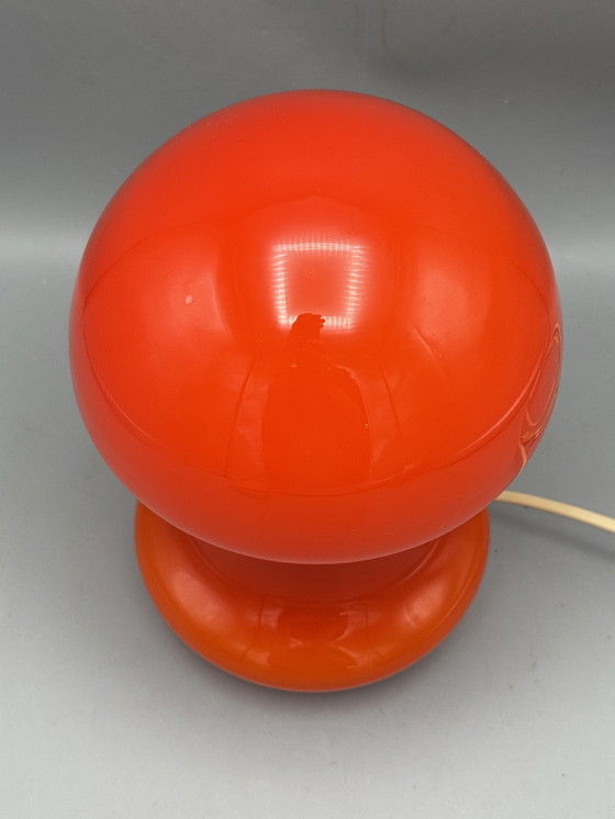 Image 1 of Orange mushroom lamp in Space Age style