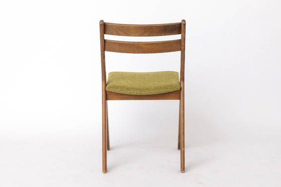 Image 1 of Set van 4 vintage Duitse eetkamerstoelen uit de jaren 70, toegeschreven aan Casala, beukenhout, mid-century modern.