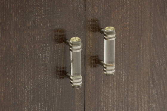 Image 1 of Modernist Art Deco Oak Cabinet, France, 1940s