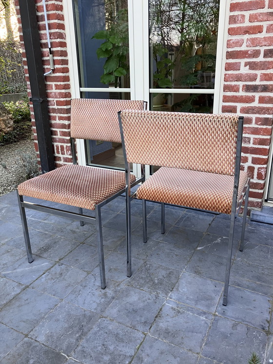 Image 1 of Vintage set of chrome chairs