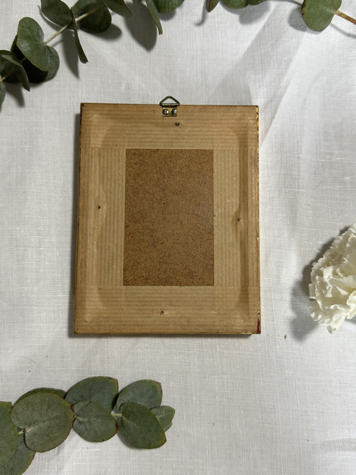 Vintage flower gold frame