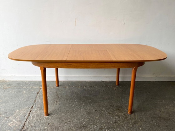 Image 1 of Grande table de salle à manger Mid Century par Schreiber Furniture