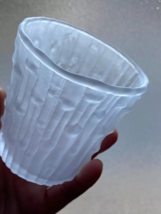 Image 1 of 6 bicchieri/tumbler testurizzati con effetto satinato, realizzati in Italia