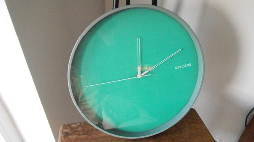 Karlsson Designer-Uhr - 40cm Durchmesser - mintgrün
