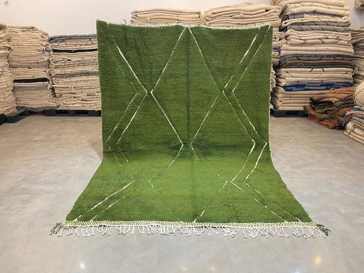 Green Rug Moroccan 200/300 – vloerkleden en tapijten, Wool (photo 2 of 8)