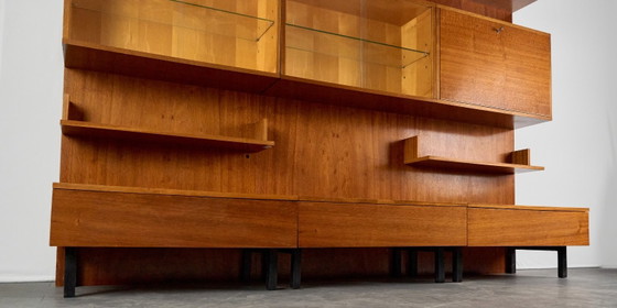Vintage Wall Unit, 1960s, Czechoslovakia – Wall cabinet, Wood (photo 7 of 19)