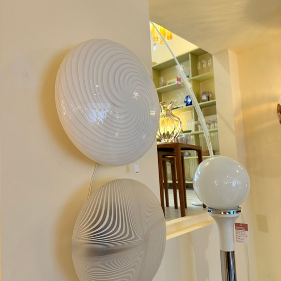 Image 1 of Plafonnier/applique murale Swirl « Candy » en verre de Murano Rigadin